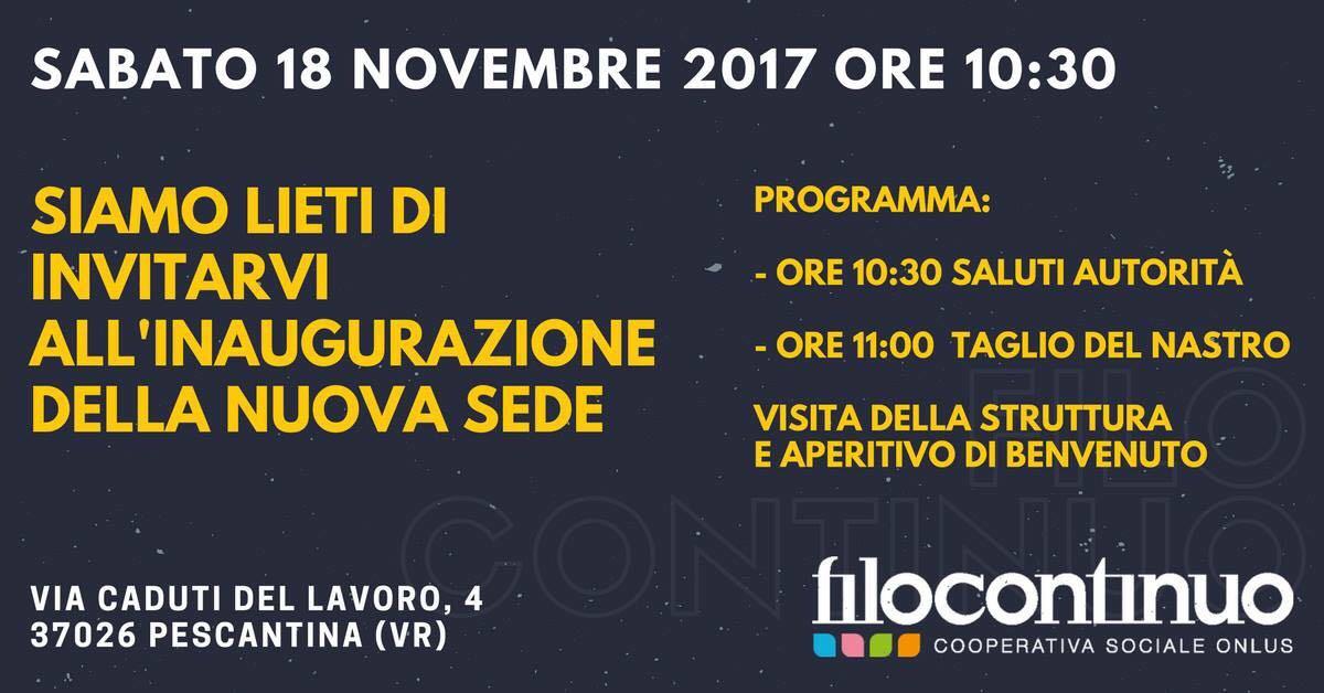 Filocontinuo inaugurazione