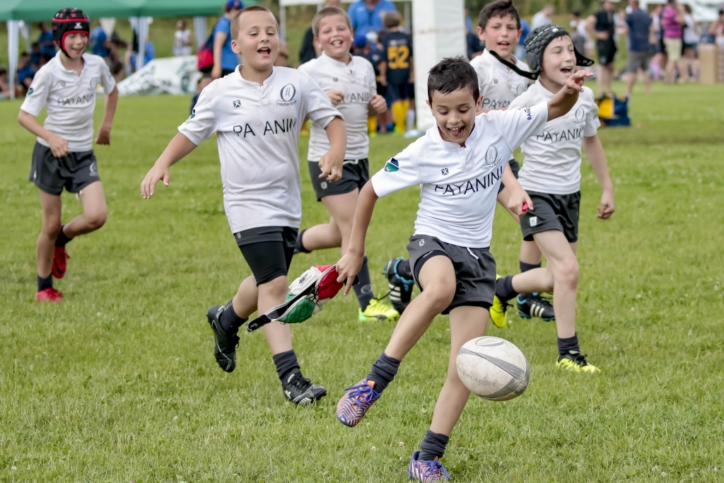 bambini minirugby giocano 2018