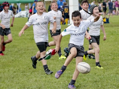 min bambini minirugby giocano 2018